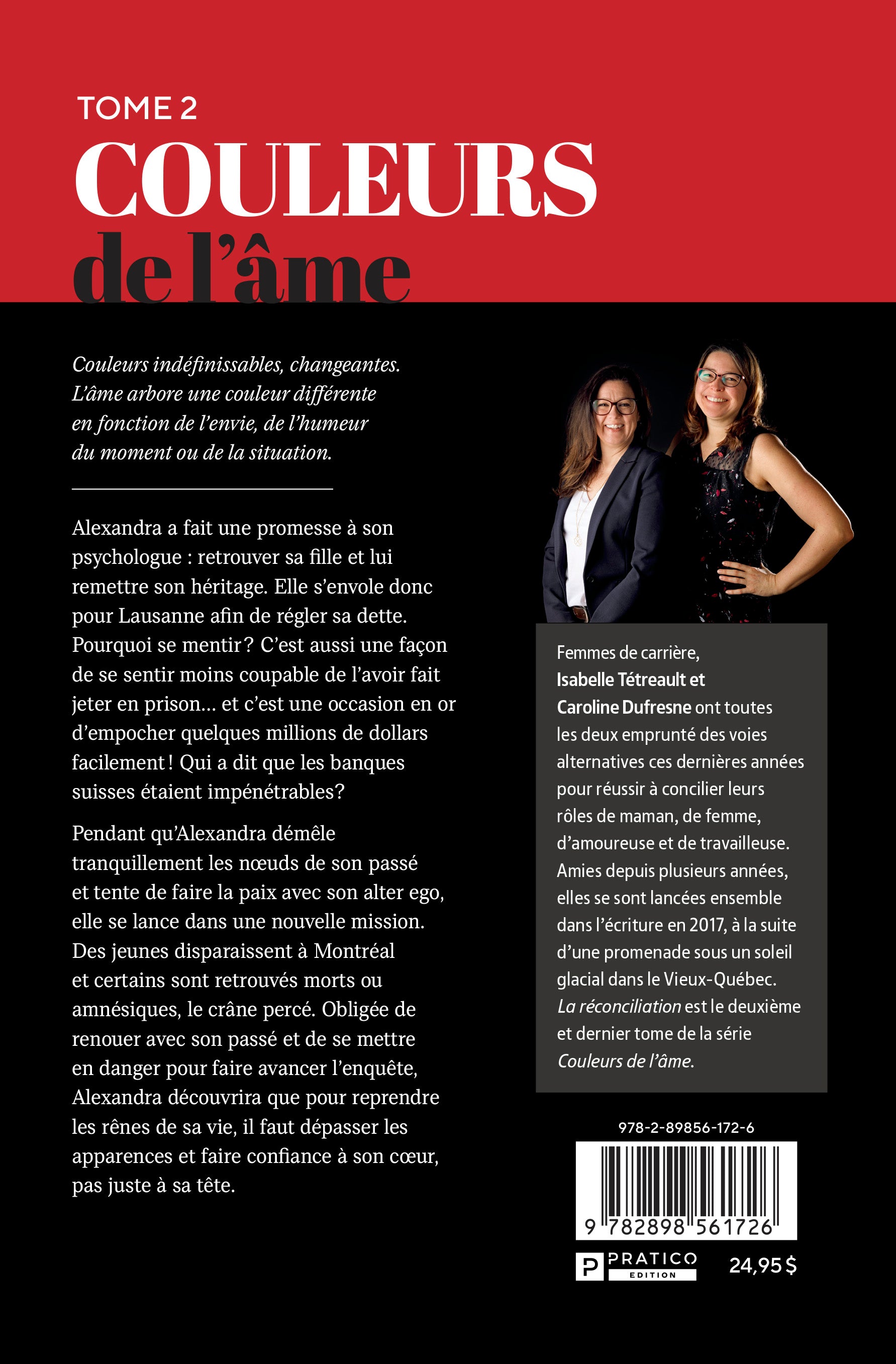 Couleurs de l’âme, tome 2 – La réconciliation - Caroline Dufresne , Isabelle Tétreault