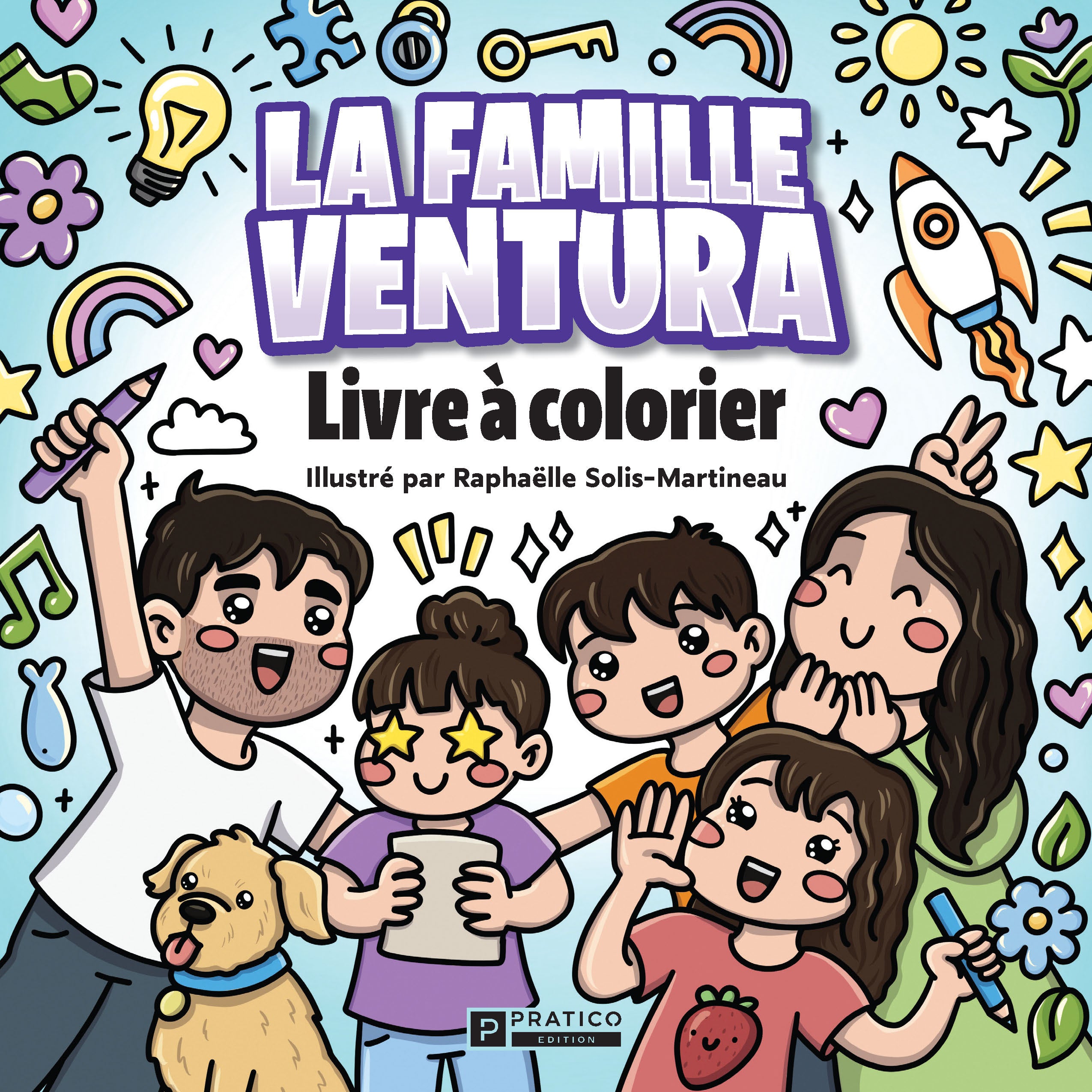 Livre à colorier - La famille Ventura